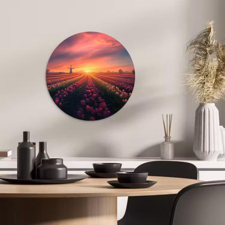 Muurcirkel - Windmolen - Zonsondergang - Landschap — 1