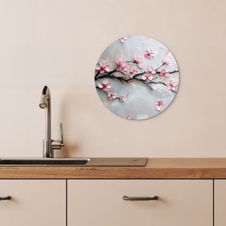 Muurcirkel - Bloesem - Kunstzinnig - Roze - Sakura — 4
