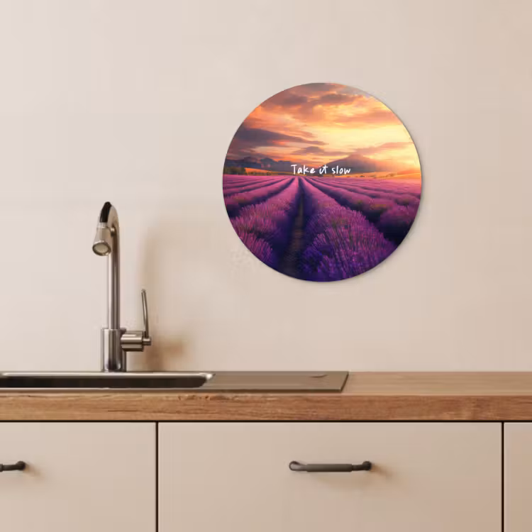 Muurcirkel - Lavendelveld - Quote - Zonsondergang — 4