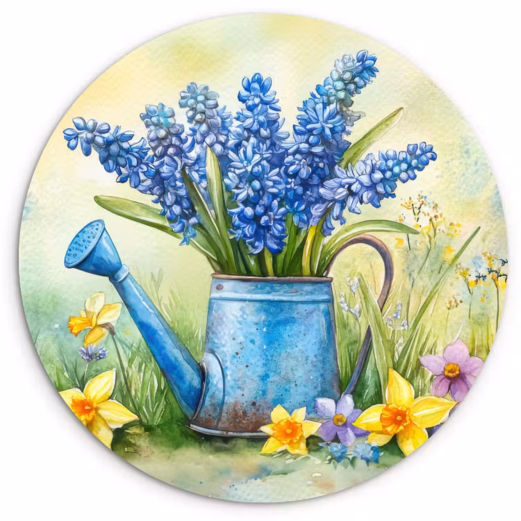 Muurcirkel - Gieter - Lavendel - Bloesems — 4
