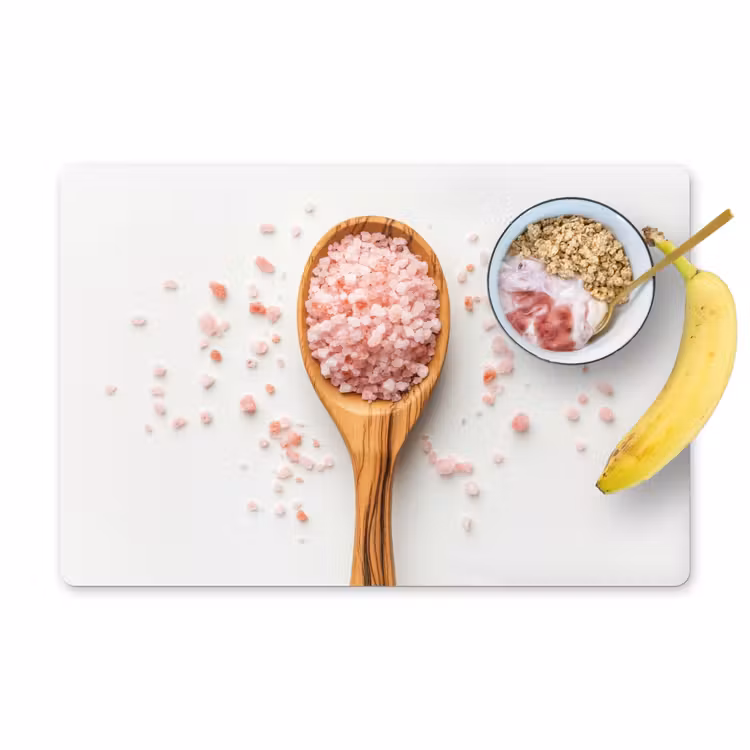 Placemat vinyl - Lepel - Zout - Roze — 1
