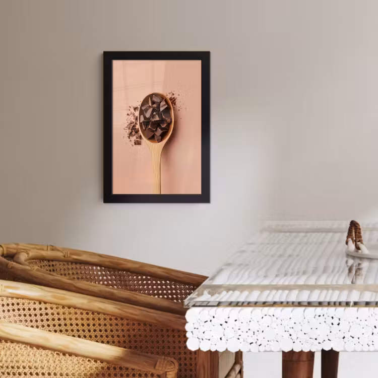 Poster met lijst - Chocola - Hout - Lepel — 3