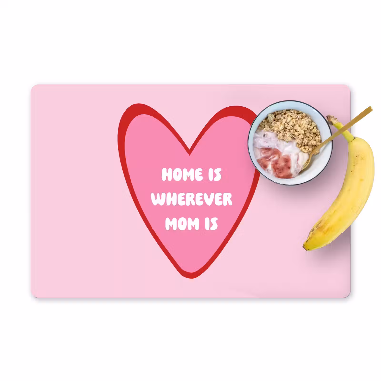 Placemat vinyl - Quote - Moeder - Roze — 1
