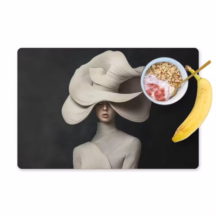 Placemat vinyl - Modern - Vrouw - Hoed — 1