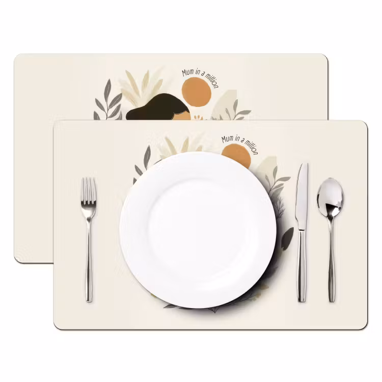 Placemat vinyl - Illustratie - Quote - Moeder — 2