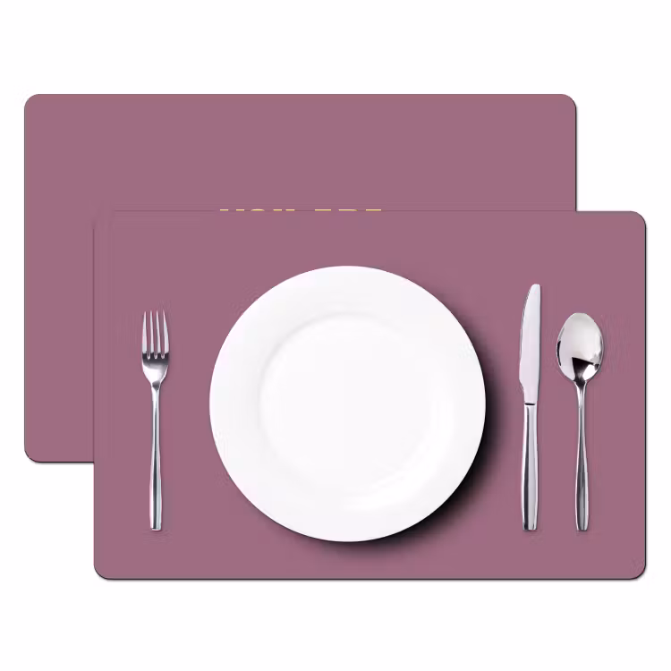 Placemat vinyl - Tekst - Paars - Amazing — 2