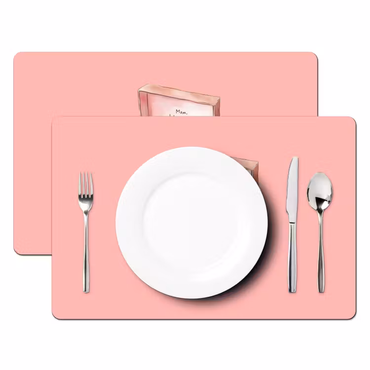 Placemat vinyl - Doosje - Bonbons - Liefdevolle - Tekst — 2