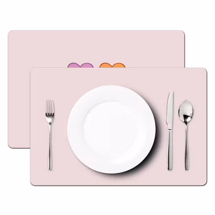 Placemat vinyl - Hartjes - Pastel - Liefde - Moeder — 2