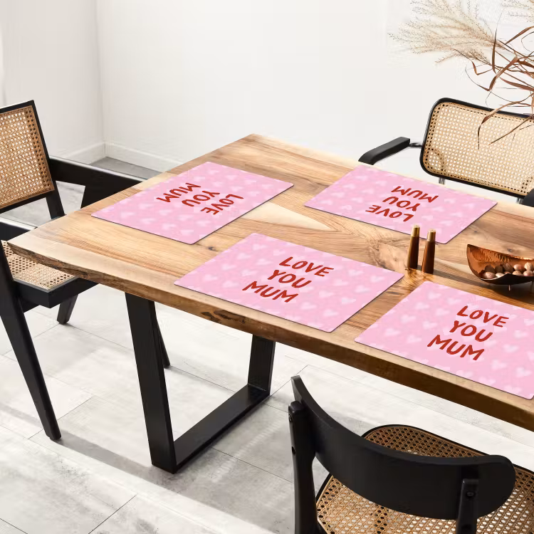 Placemat vinyl - Love - Quote - Moeder - Rood — 4