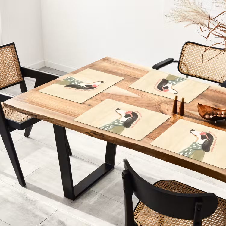 Placemat vinyl - Quote - Hond - Zonnebril — 4