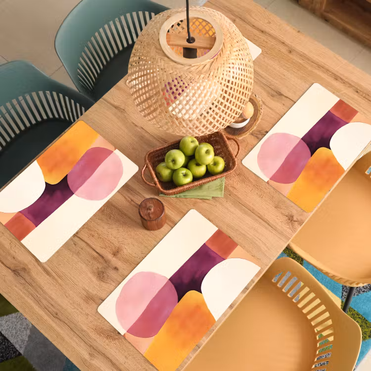 Placemat vinyl - Vormen - Abstract - Kleurrijk — 3
