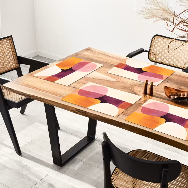 Placemat vinyl - Vormen - Abstract - Kleurrijk — 4