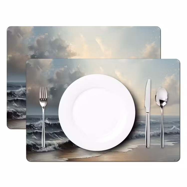 Placemat vinyl - Strand - Zee - Zonsondergang — 2