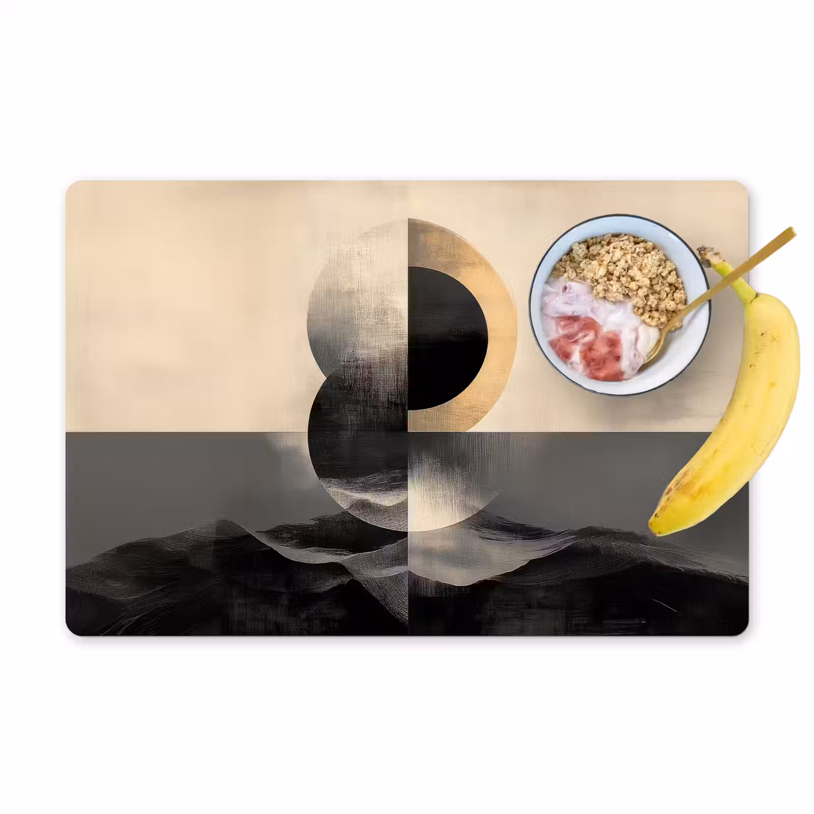 Placemat vinyl - Cirkels - Schaduw - Abstract — 1