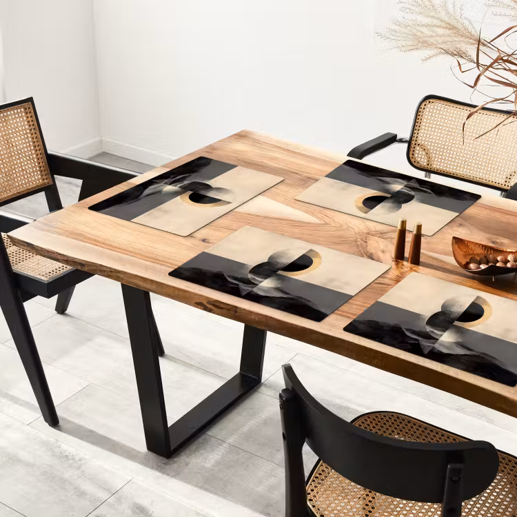 Placemat vinyl - Cirkels - Schaduw - Abstract — 4