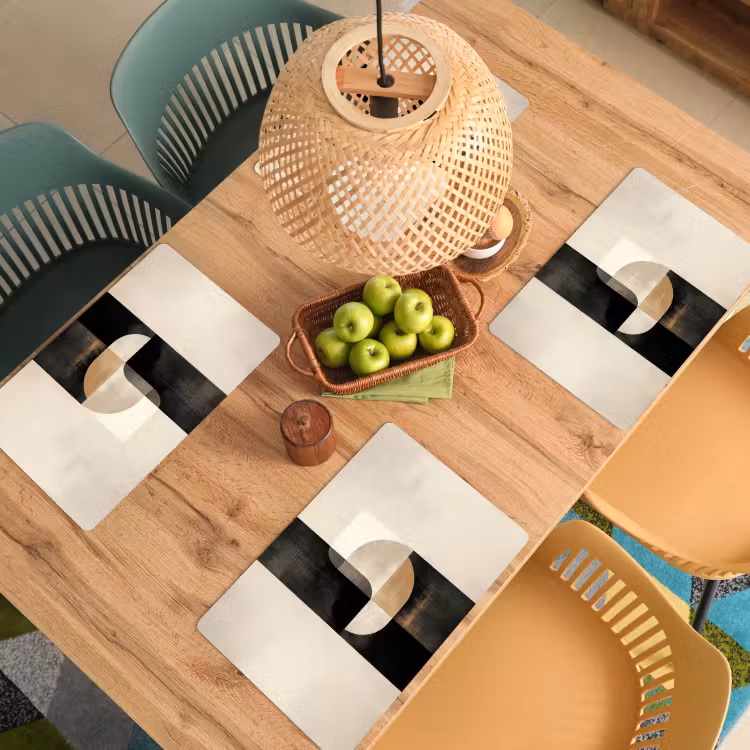 Placemat vinyl - Modern - Vierkant - Vormen — 3