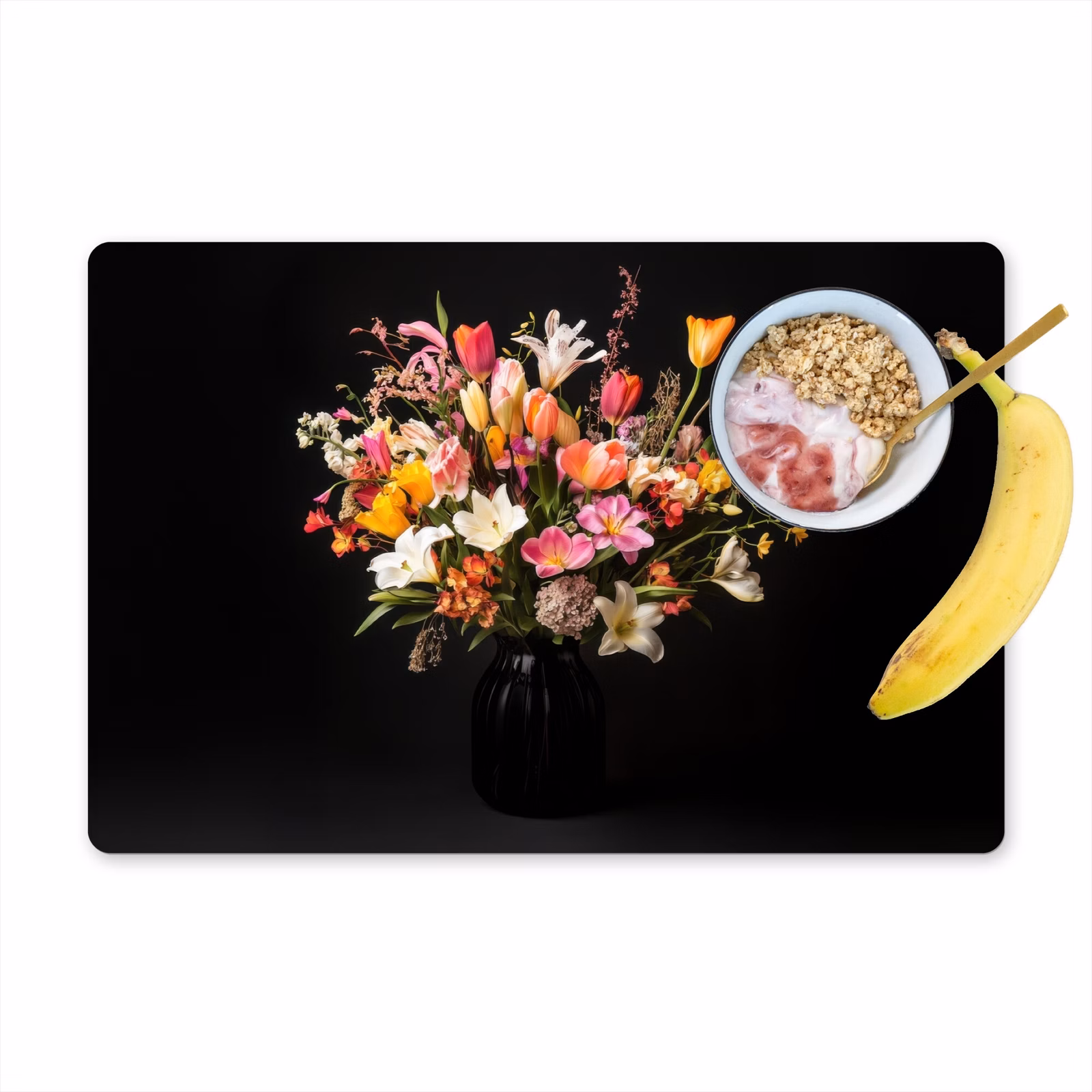 Placemat vinyl - Vaas - Bloemen - Tulpen — 1