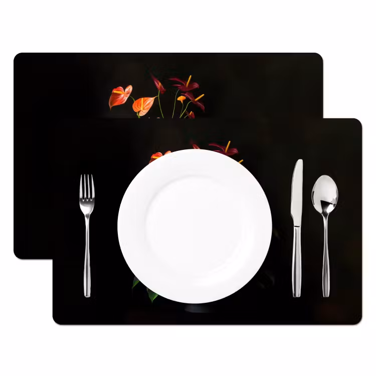 Placemat vinyl - Bloemen - Vaas - Kleurrijk — 2