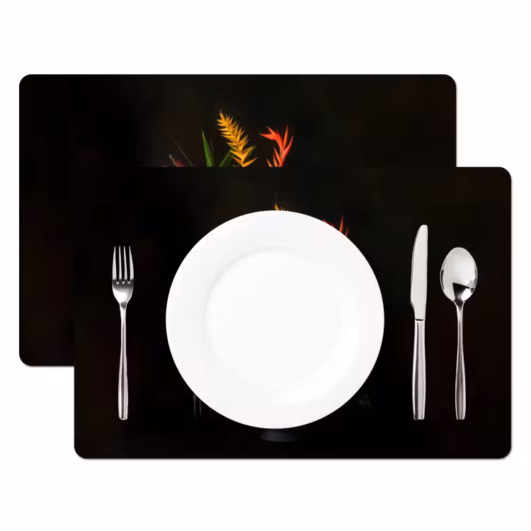 Placemat vinyl - Schaal - Boeket - Bloemen — 2
