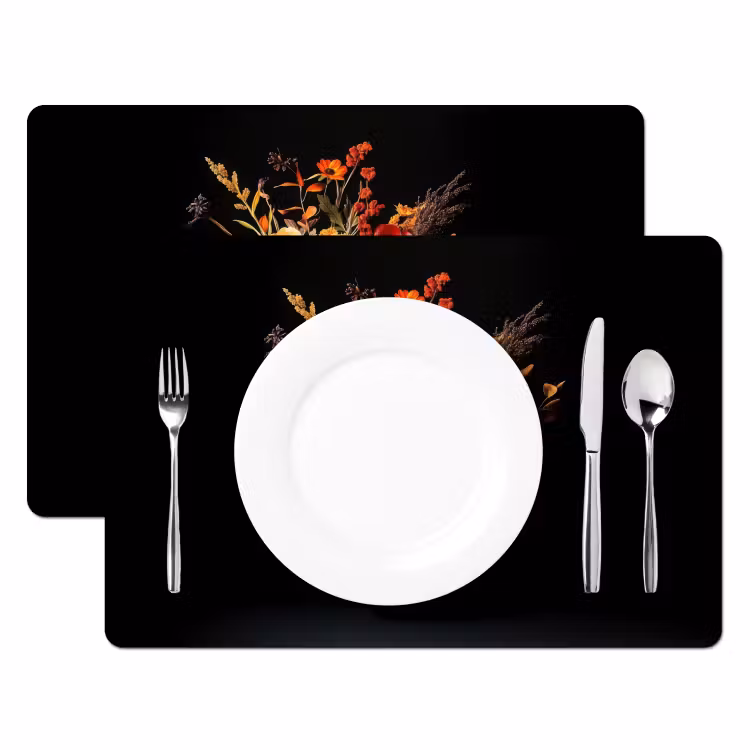 Placemat vinyl - Herfst - Boeket - Oranje — 2
