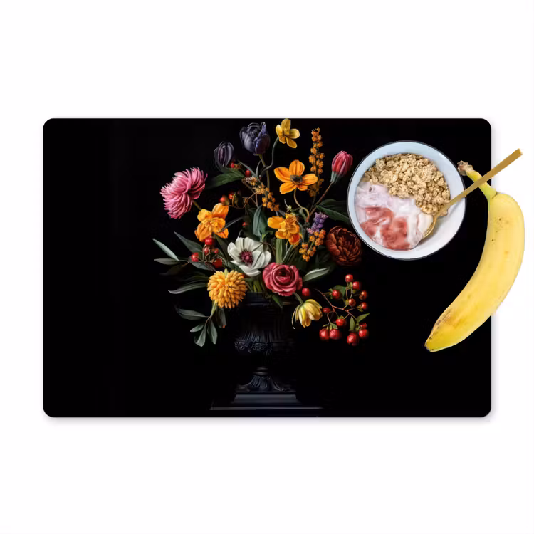 Placemat vinyl - Sierlijk - Boeket - Bladeren — 1
