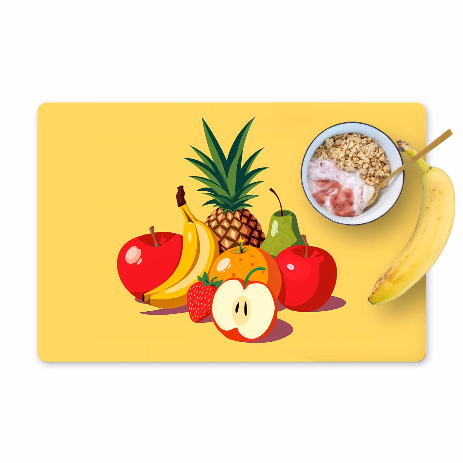 Placemat vinyl - Fruit - Illustratie - Kleurrijk — 1