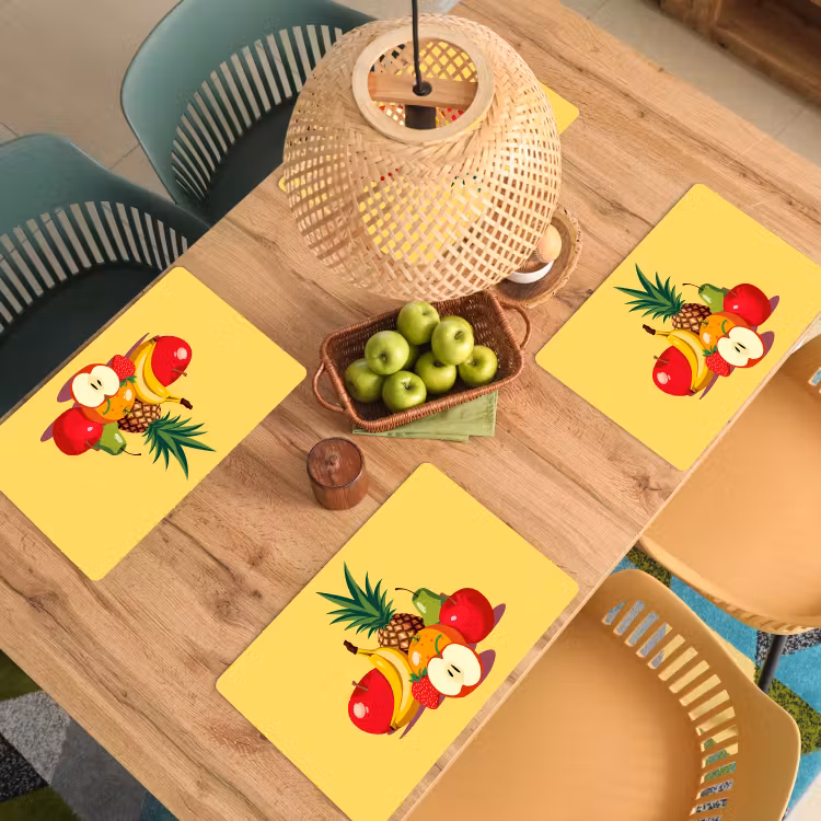 Placemat vinyl - Fruit - Illustratie - Kleurrijk — 3