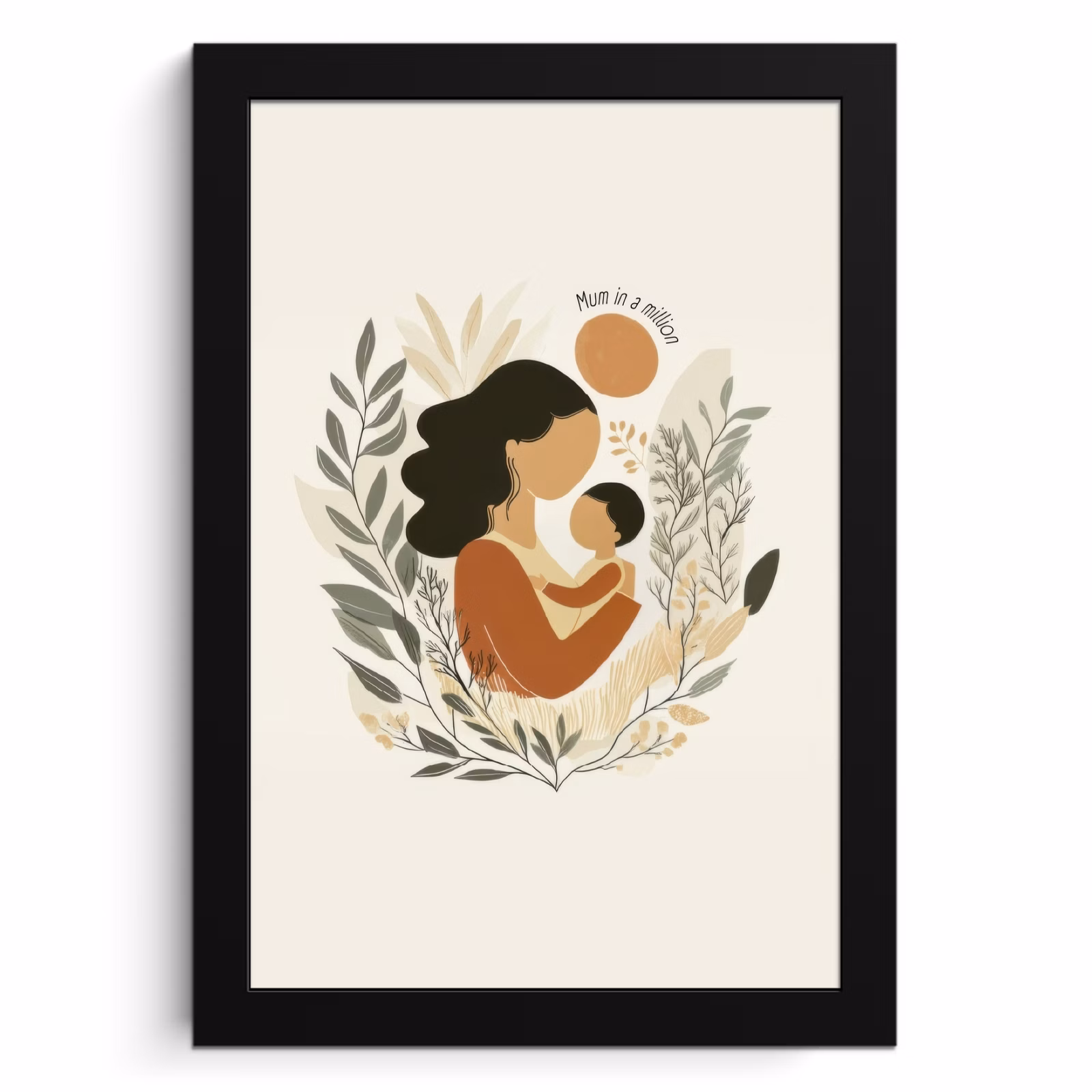 Poster met lijst - Illustratie - Quote - Moeder — 1