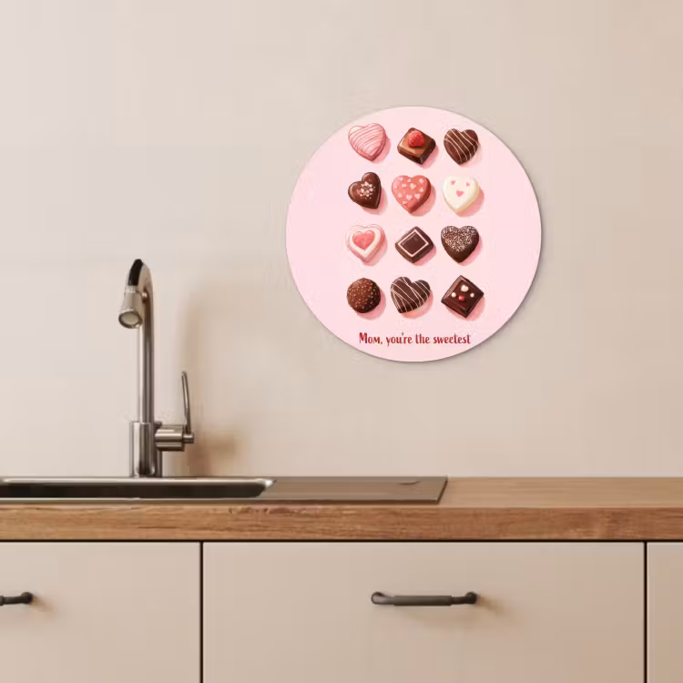 Muurcirkel - Chocolaatjes - Hartvormig - Liefste — 4