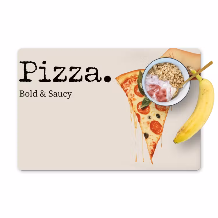 Placemat vinyl - Pizza - Kaas - Pepperoni — 1