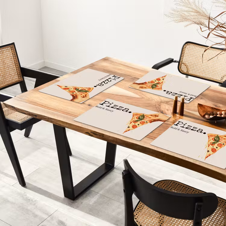 Placemat vinyl - Pizza - Kaas - Pepperoni — 4
