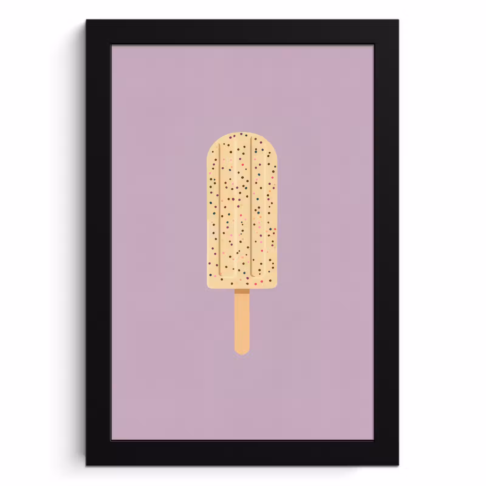 Poster met lijst - Beige - Ijsje - Spikkels — 1