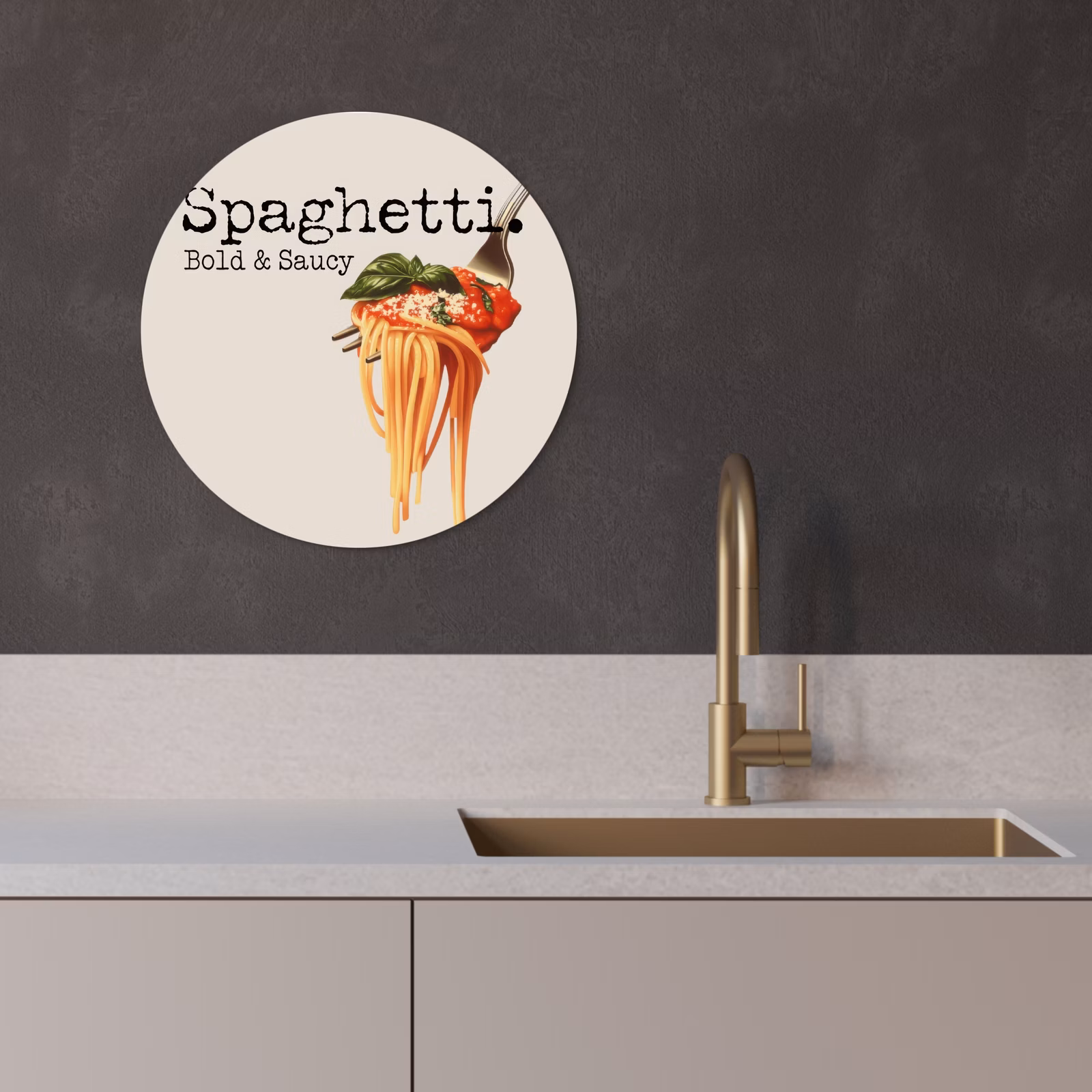 Muurcirkel - Spaghetti - tomatensaus - Parmezaanse kaas — 1