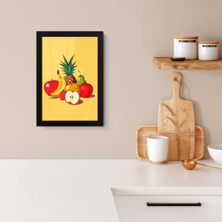 Poster met lijst - Fruit - Illustratie - Kleurrijk — 2