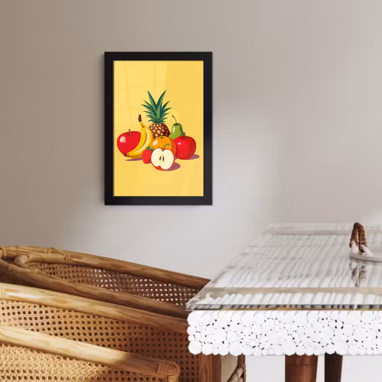 Poster met lijst - Fruit - Illustratie - Kleurrijk — 3