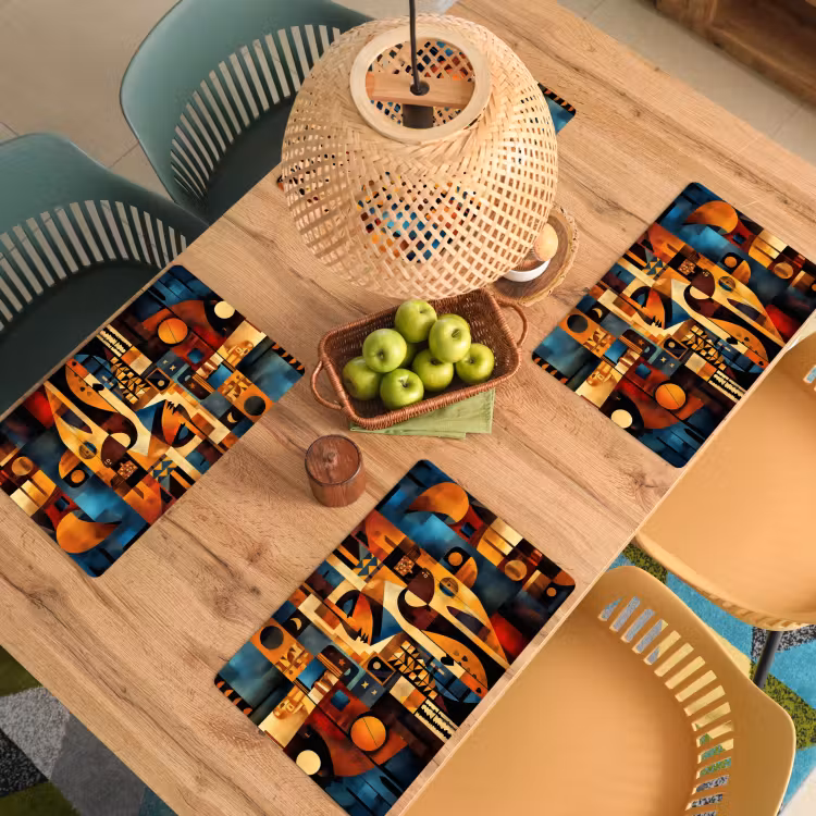 Placemat vinyl - Figuren - Abstract - Symbolen — 3