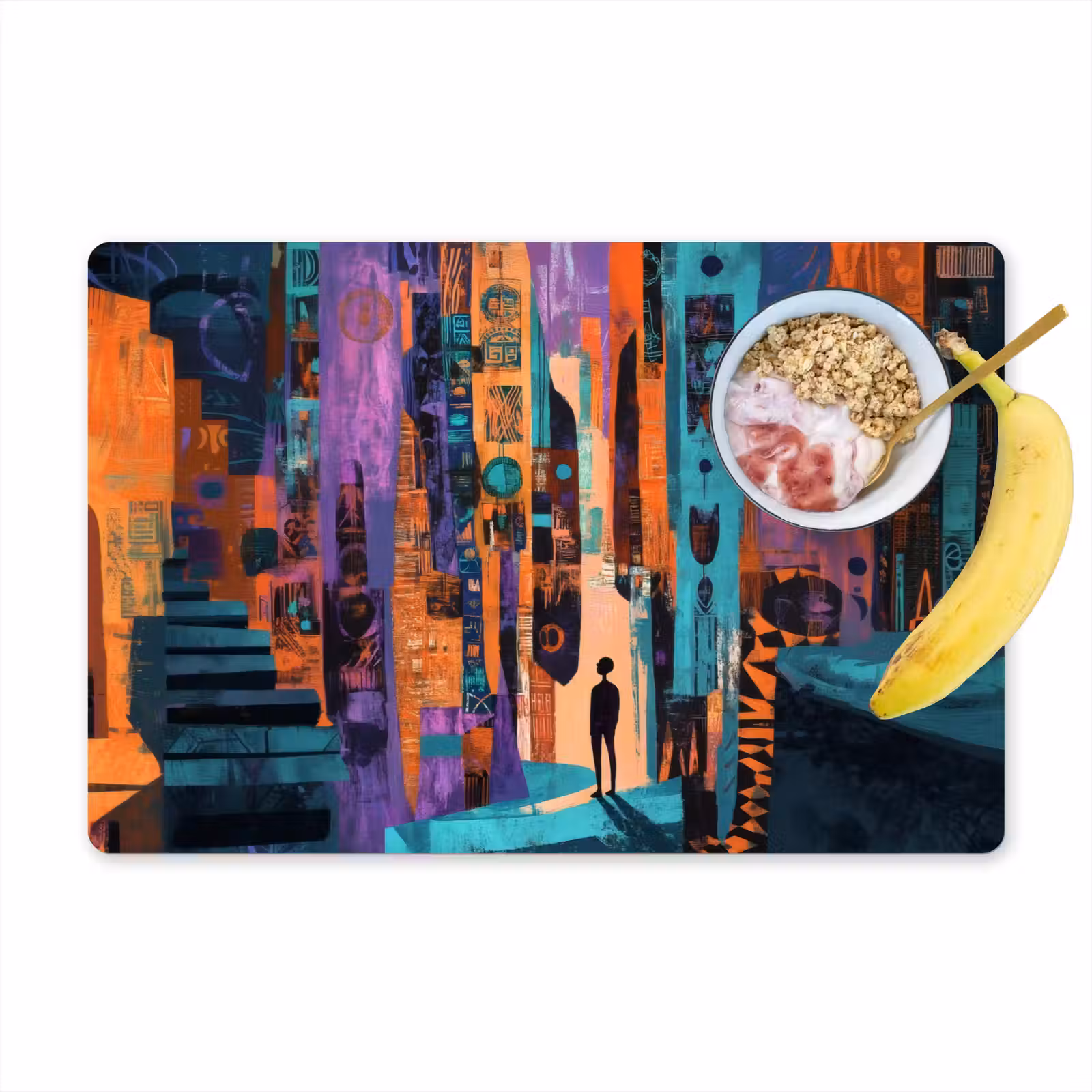 Placemat vinyl - Abstract - Figuren - Kleurrijk — 1