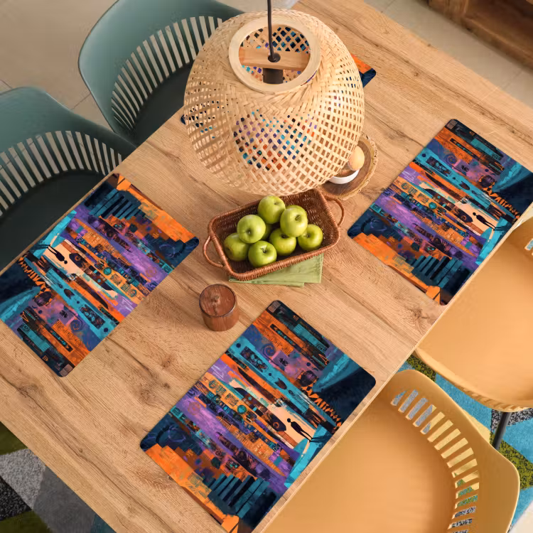 Placemat vinyl - Abstract - Figuren - Kleurrijk — 3