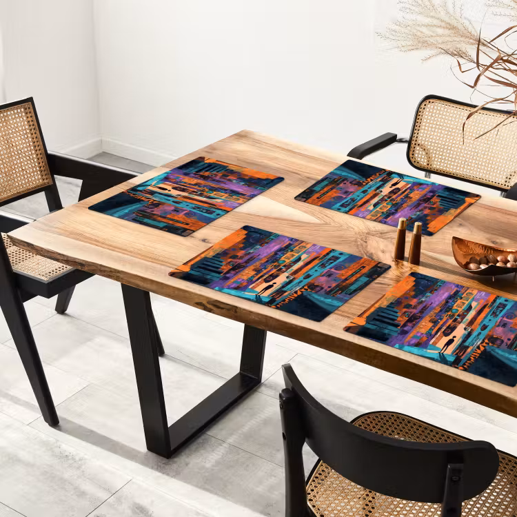 Placemat vinyl - Abstract - Figuren - Kleurrijk — 4