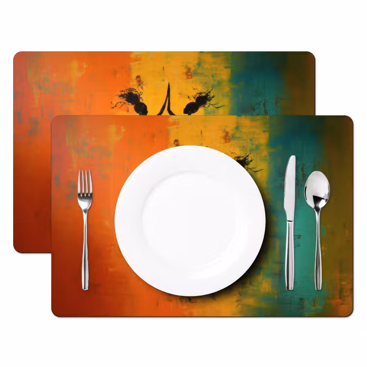 Placemat vinyl - Dansen - Vrouwen - Verfstructuur — 2