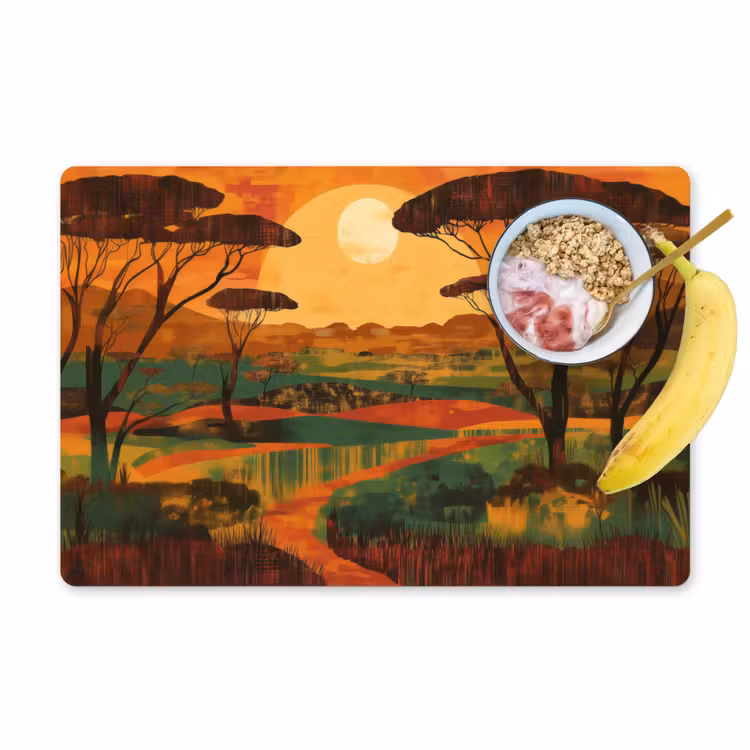 Placemat vinyl - Landschap - Afrikaans - Zon — 1