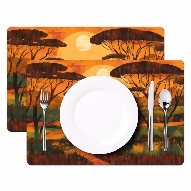 Placemat vinyl - Landschap - Afrikaans - Zon — 2