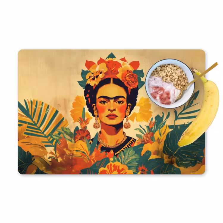 Placemat vinyl - Vrouwelijk - Bloemen - Sieraden — 1