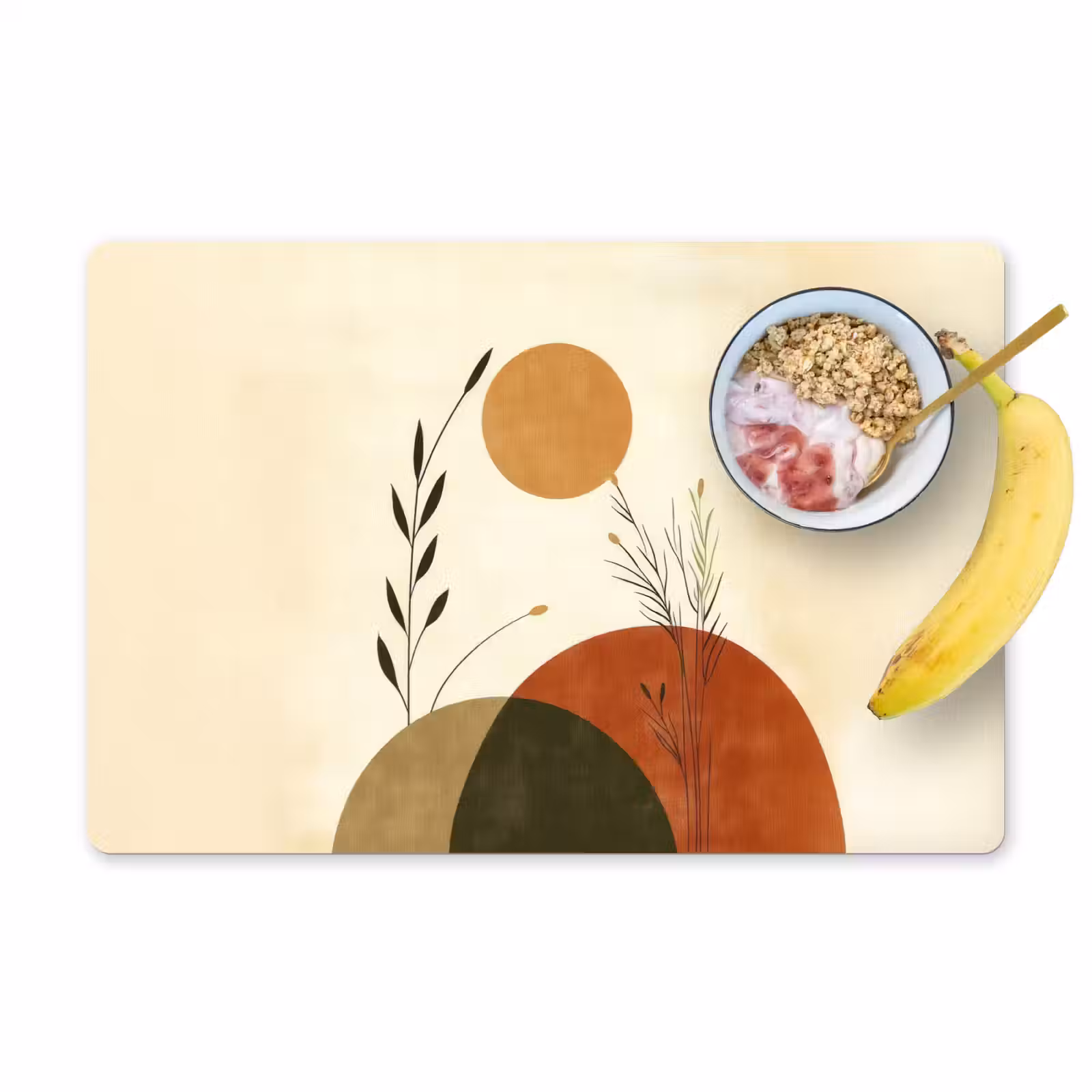 Placemat vinyl - Planten - Abstract - Vormen — 1