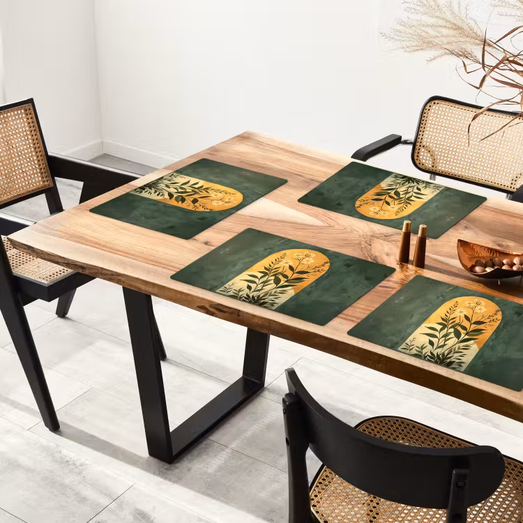 Placemat vinyl - Plant - Bloemen - Wit — 4