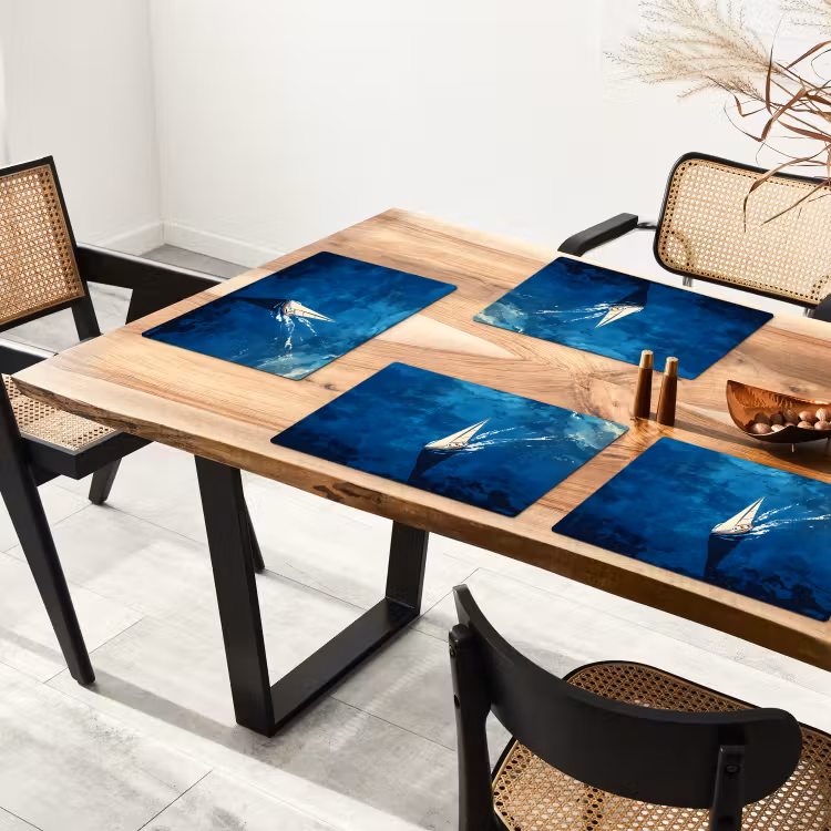 Placemat vinyl - Zeilboot - Water - Abstract - Schaduw — 4