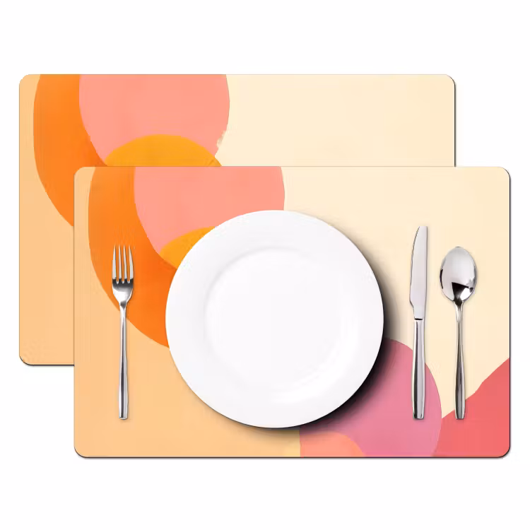 Placemat vinyl - Vormen - Abstract - Kleurrijk — 2