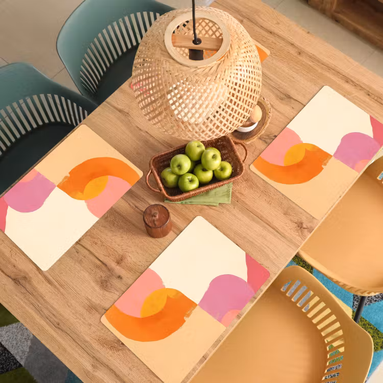 Placemat vinyl - Vormen - Abstract - Kleurrijk — 3