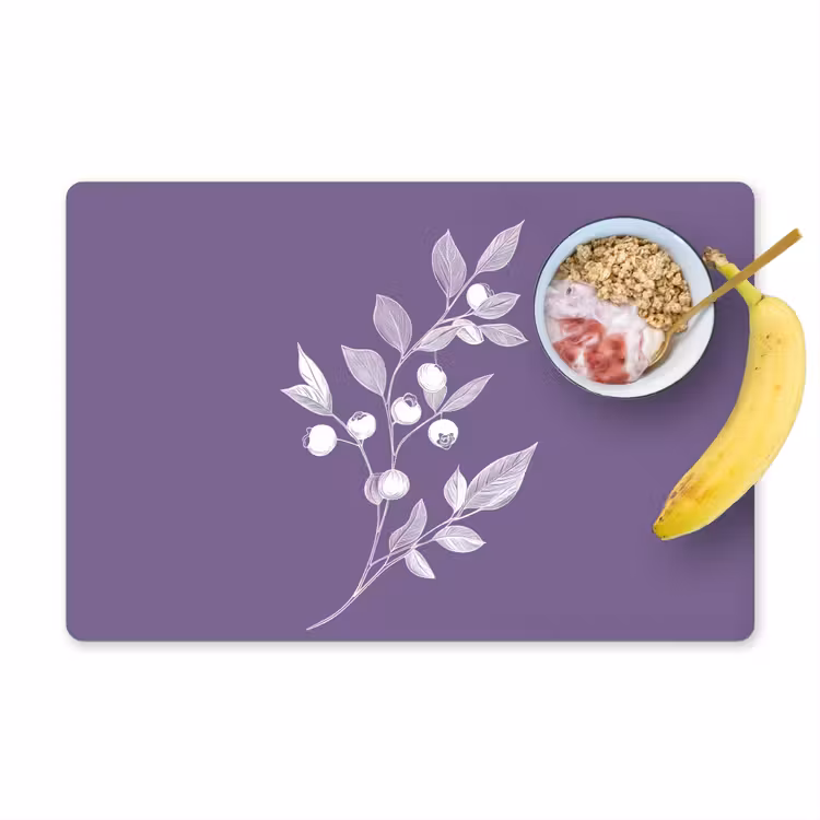 Placemat vinyl - Tak - Sierlijk - Bladeren - Minimalistisch — 1
