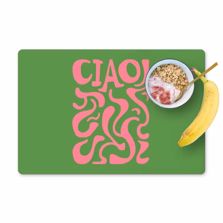 Placemat vinyl - Abstract - Roze - Ciao - Vormen — 1